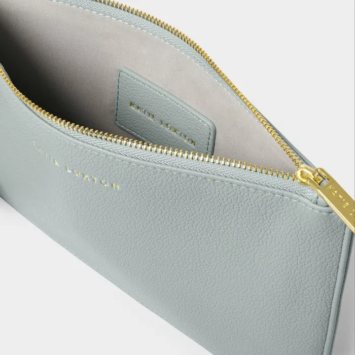Women Clutch Bags and Pouches Katie Loxton Hallie Wristlet Pouch In Duck Egg Blue 8211 Clutch Bag