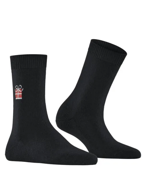 Women Cosy Wool XMas Gift Women Socks Black FALKE Socks