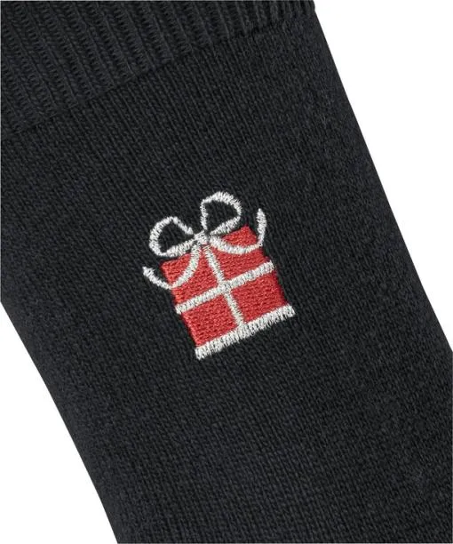 Women Cosy Wool XMas Gift Women Socks Black FALKE Socks