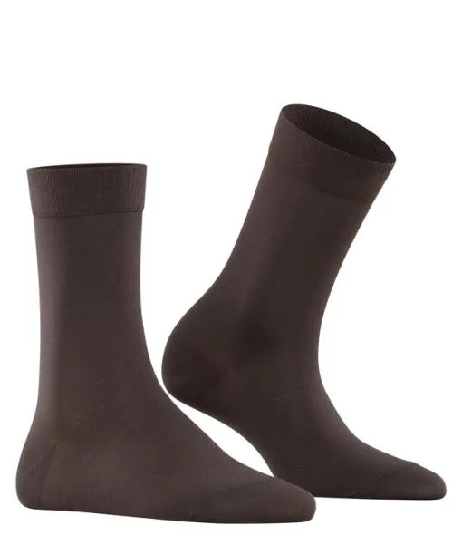 Women Cotton Touch Women Socks Dark Brown FALKE Socks