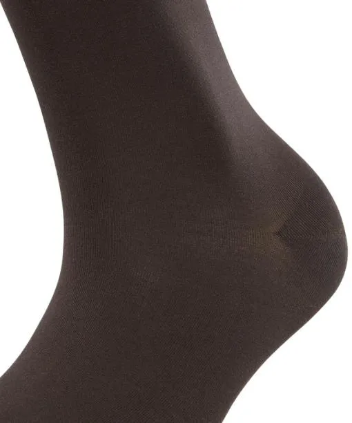 Women Cotton Touch Women Socks Dark Brown FALKE Socks