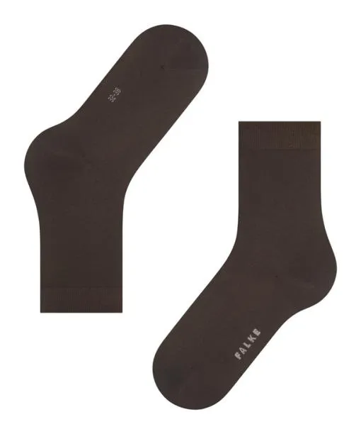 Women Cotton Touch Women Socks Dark Brown FALKE Socks