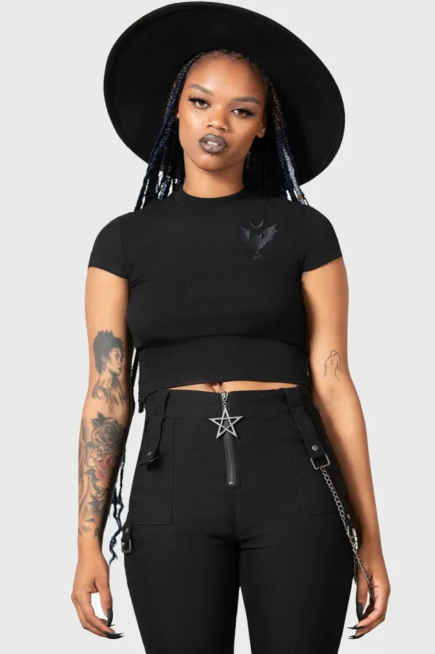 Women Crop Killstar Alchemistry Top