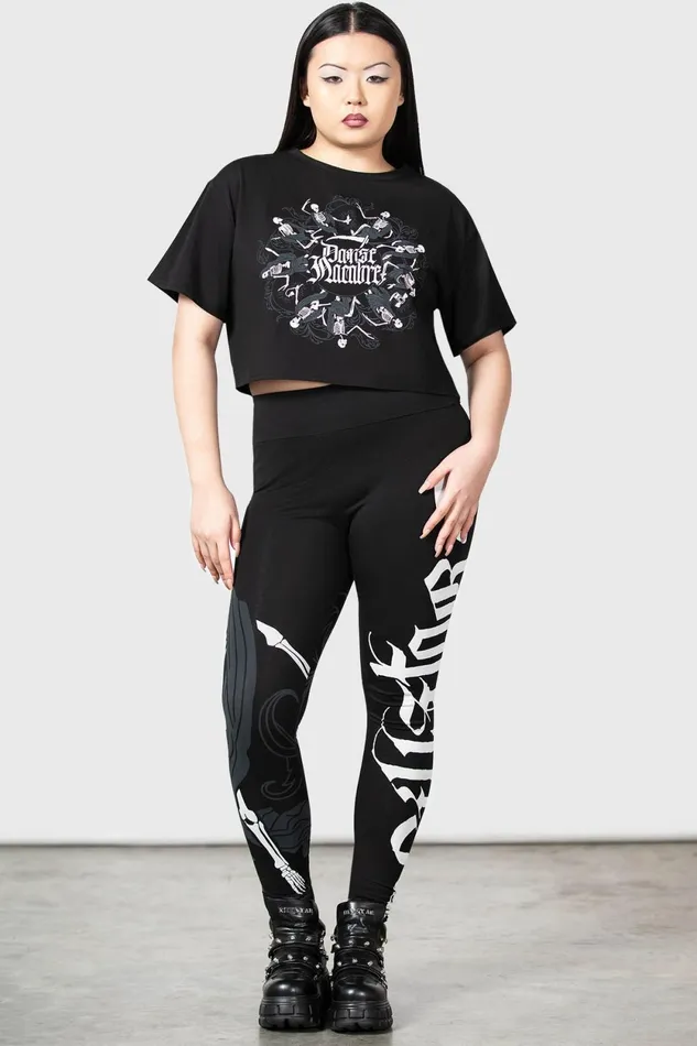 Women Crop Killstar Danse Macabre Crop Top