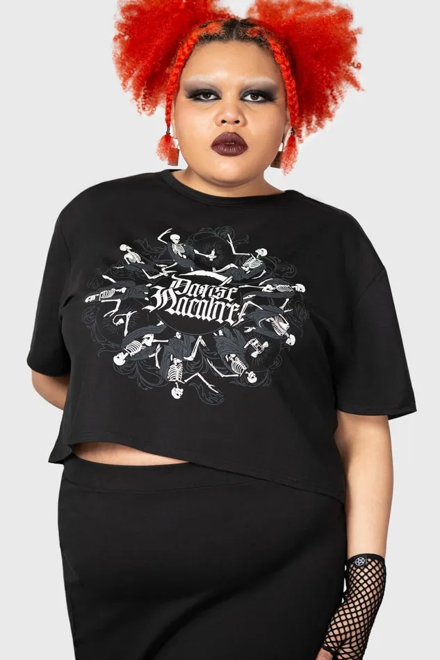 Women Crop Killstar Danse Macabre Crop Top