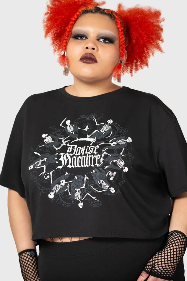 Women Crop Killstar Danse Macabre Crop Top