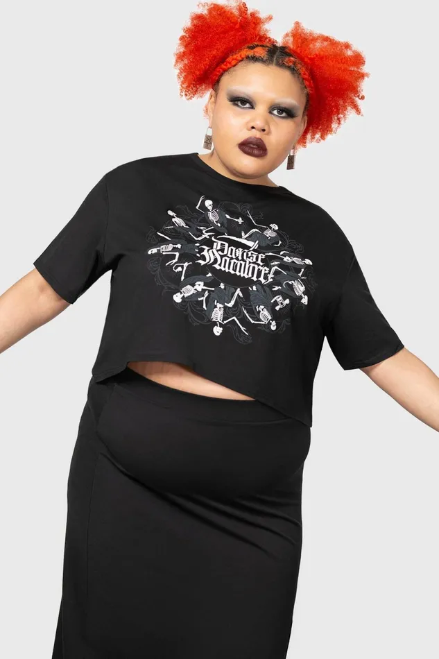 Women Crop Killstar Danse Macabre Crop Top