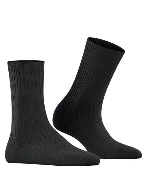 Women Cross Knit Women Socks Black FALKE Socks