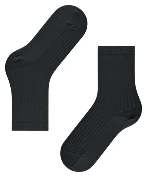 Women Cross Knit Women Socks Black FALKE Socks