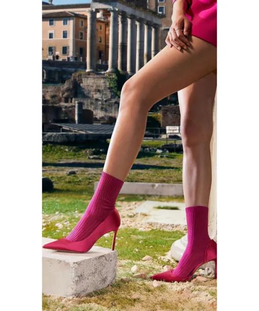 Women Cross Knit Women Socks Black FALKE Socks