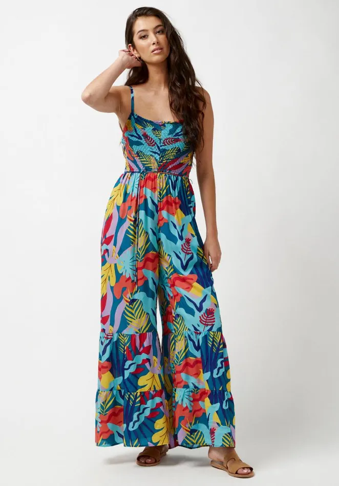 Women Dannika Rainforest Lake Jumpsuit Rainforest Lake Buffalo David Bitton Dresses and Jumpsuits