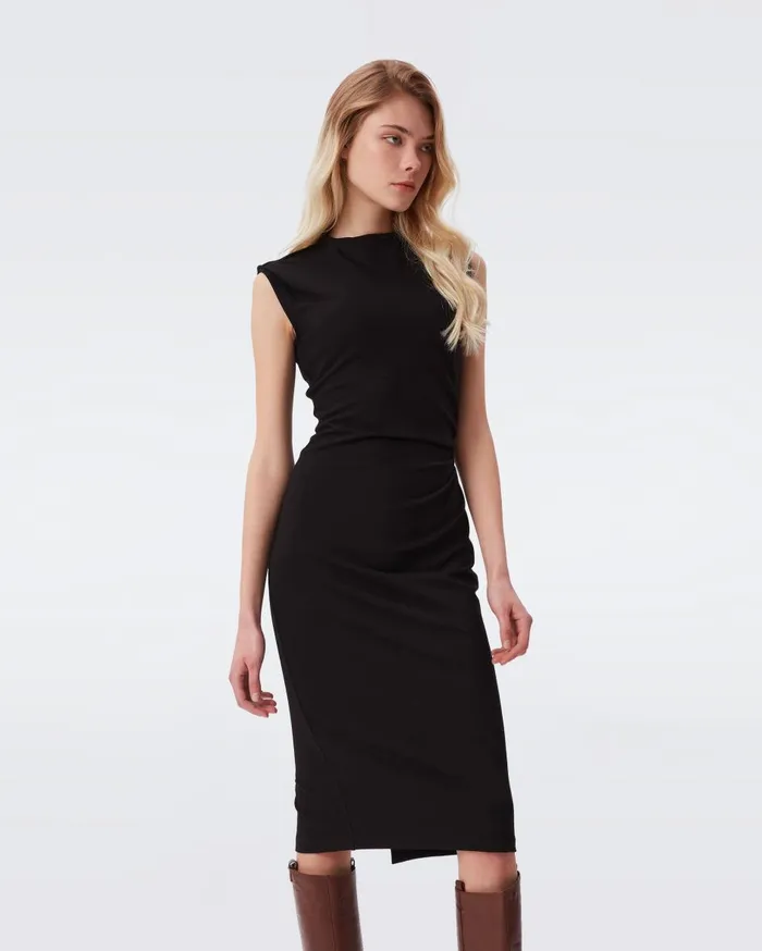 Women Darrius Sleeveless Jersey Dress Black DVF Dresses