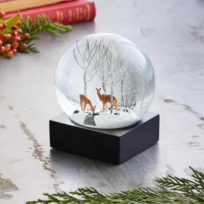 Women Deer In Aspens Snowglobe Sundance Catalog Seasonal