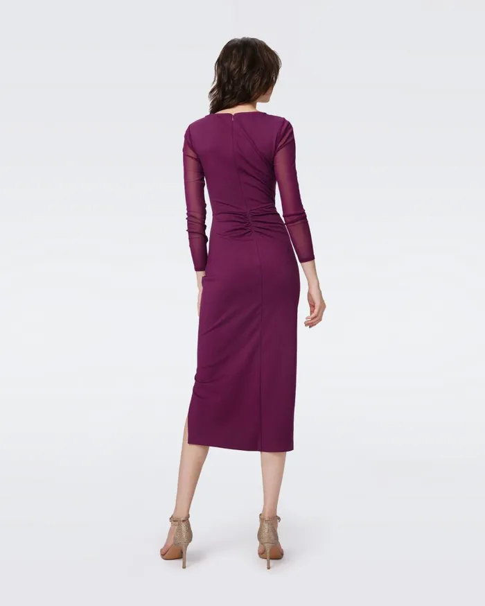 Women Dorinda Dress Velvet Plum DVF Dresses