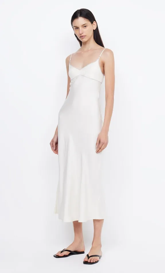Women Dresses Bec Bridge EMERY MIDI DRESS Ivoryblack