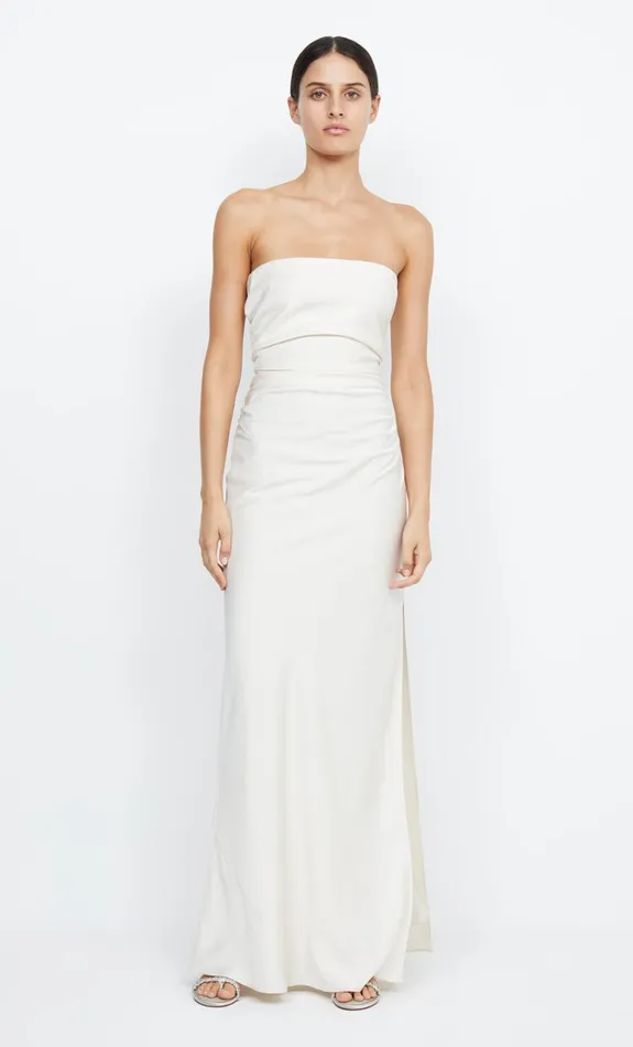 Women Dresses Bec Bridge ETERNITY STRAPLESS MAXI Cream