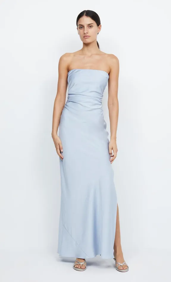 Women Dresses Bec Bridge ETERNITY STRAPLESS MAXI Dusty Blue