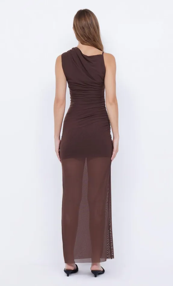 Women Dresses Bec Bridge JULIEN ASYM MAXI DRESS Choc