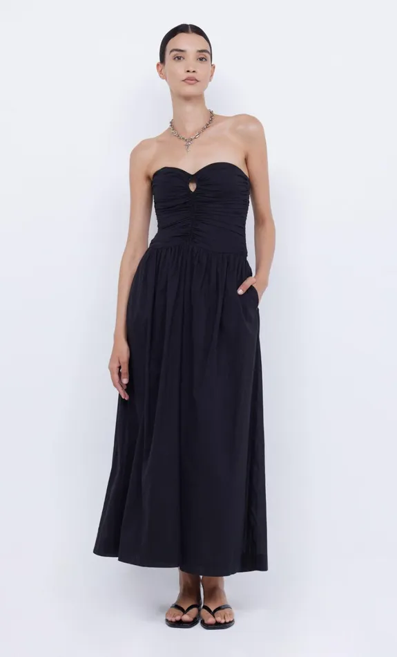 Women Dresses Bec Bridge PALMER STRAPLESS MAXI Black
