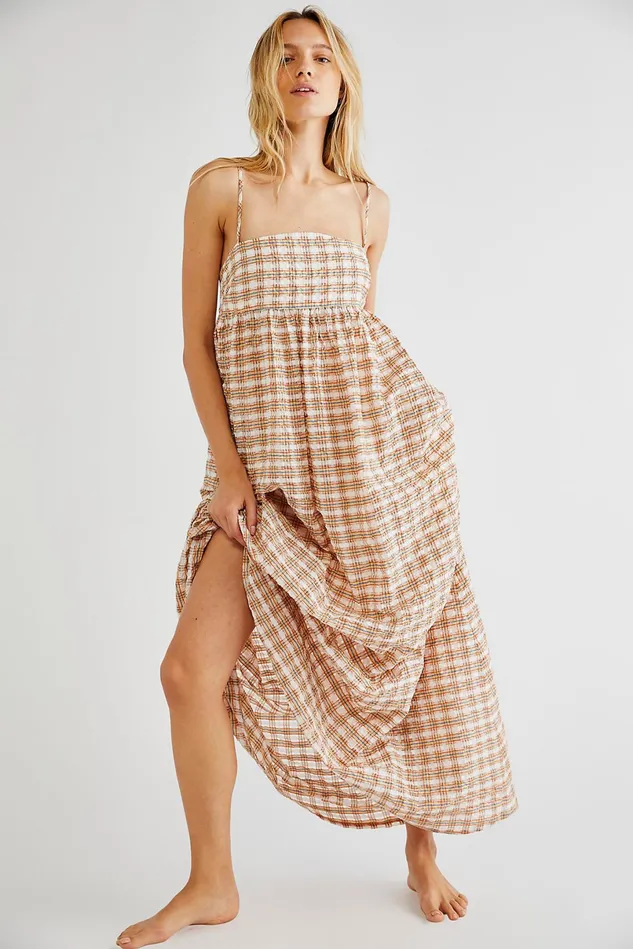 Women Dresses Free People Hattie Dress Plaid