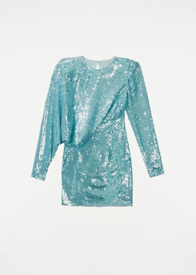 Women Dresses Roland Mouret Long Sleeve Sequin Mini Dress