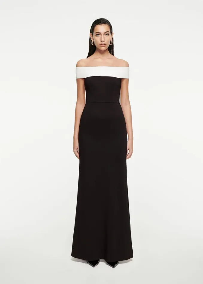Women Dresses Roland Mouret Off The Shoulder Stretch Cady Gown