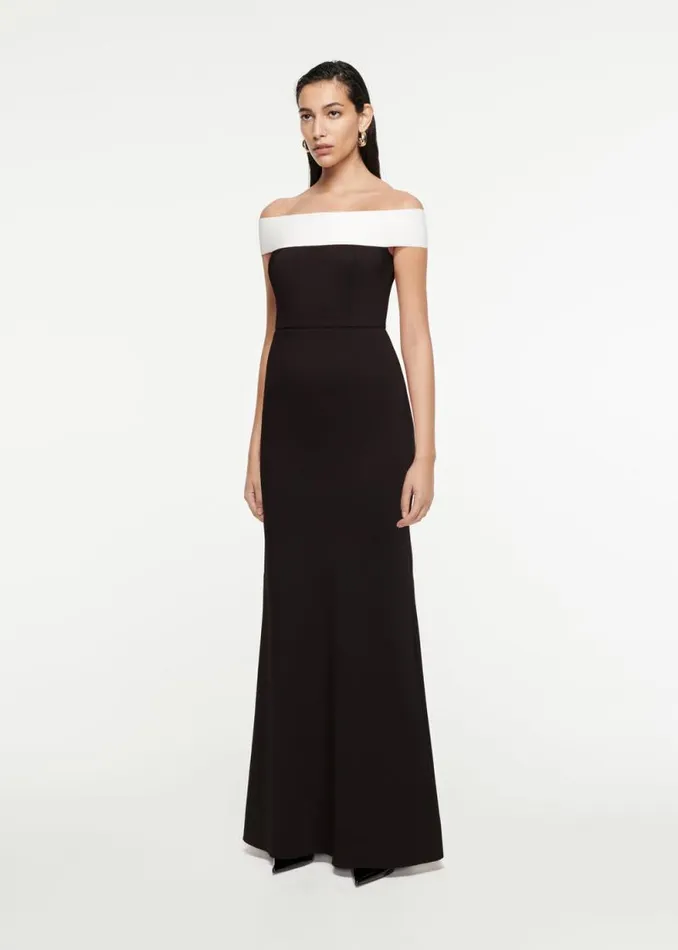 Women Dresses Roland Mouret Off The Shoulder Stretch Cady Gown