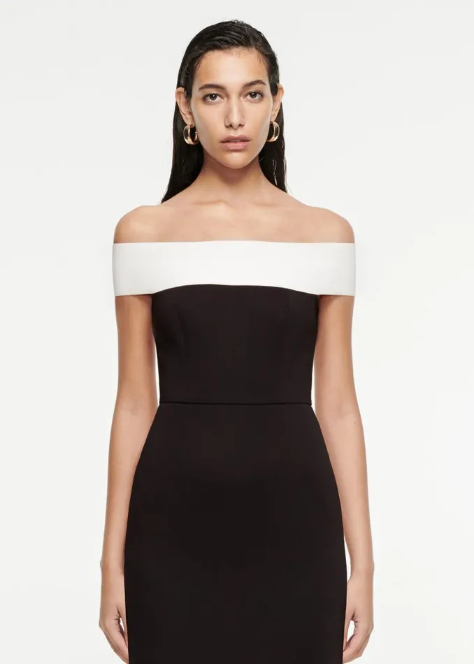 Women Dresses Roland Mouret Off The Shoulder Stretch Cady Gown