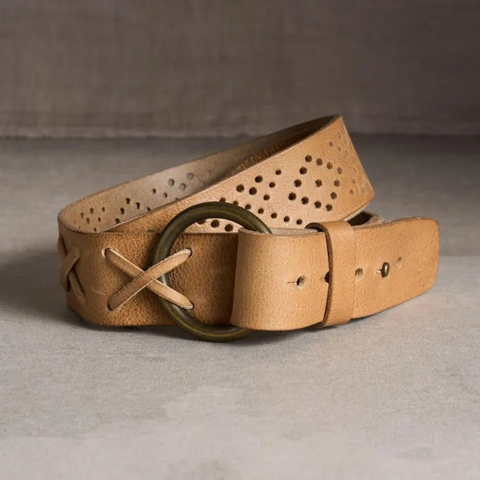 Women Geo Rhylee Belt Sand Sundance Catalog Belts