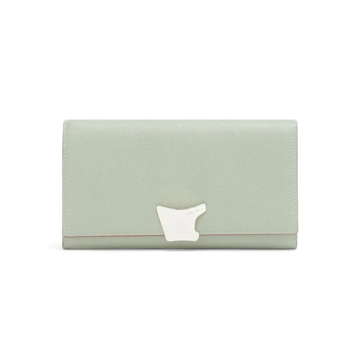Women Green Leather Crossbody Bag Santoni Bags