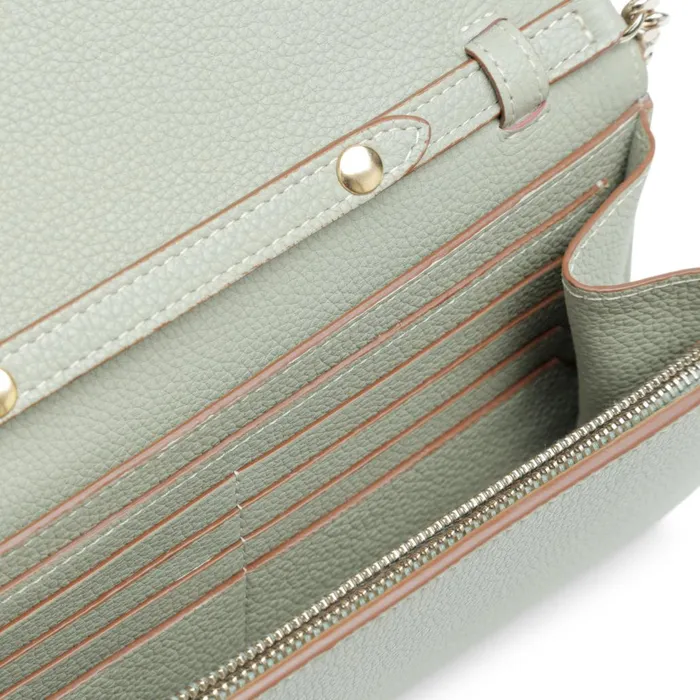 Women Green Leather Crossbody Bag Santoni Bags