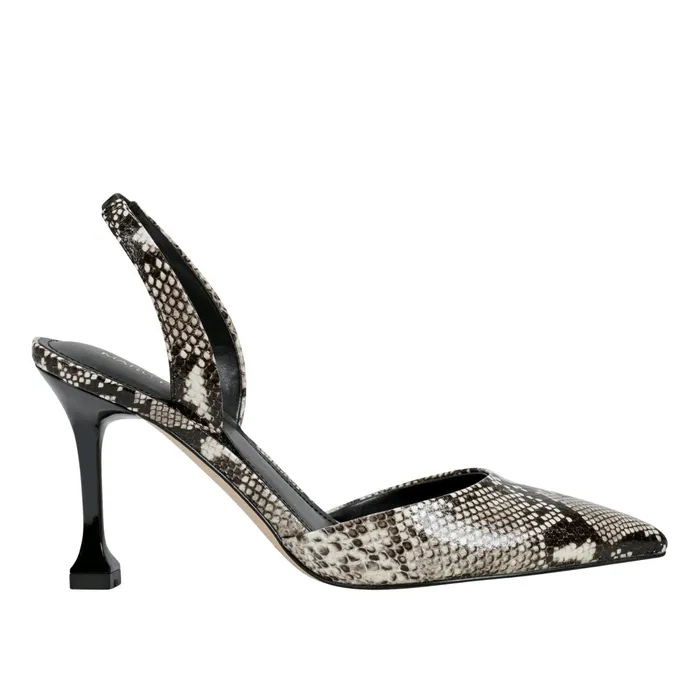 Women Hadya Slingback Pump Snake Print Marc Fisher Heels and Pumps
