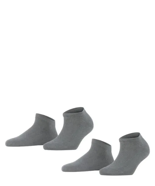 Women Happy 2Pack Women Sneaker Socks Light Greymel FALKE Ankle Socks