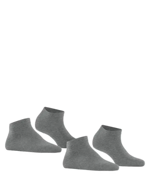 Women Happy 2Pack Women Sneaker Socks Light Greymel FALKE Ankle Socks