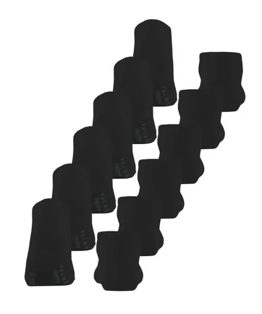 Women Happy Bundle 6Pack Women Sneaker Socks Black FALKE Ankle Socks