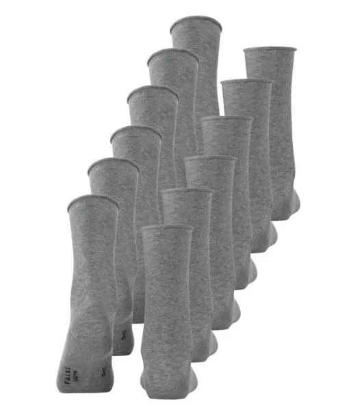 Women Happy Bundle 6Pack Women Socks Light Greymel FALKE Socks