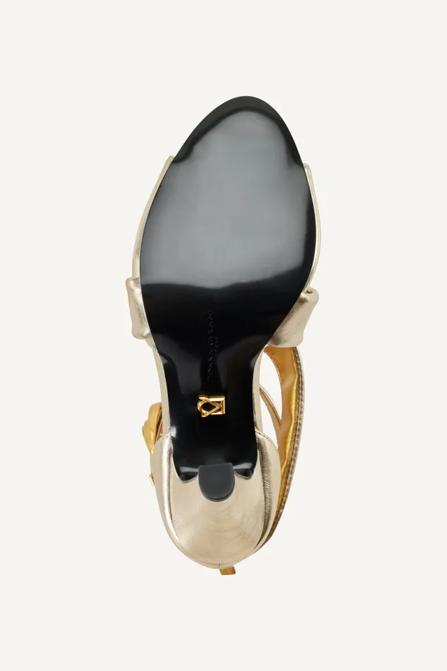 Women Heels And Wedges Donna Karan CLARI STRAPPY SANDAL White Gold