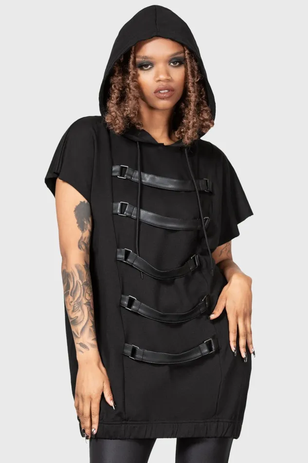Women Hoodies Killstar Skonnad Sleeveless Hoodie