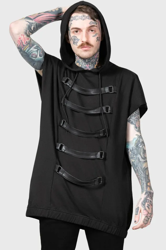 Women Hoodies Killstar Skonnad Sleeveless Hoodie