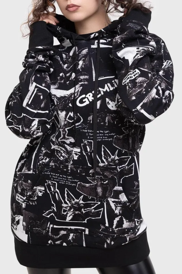 Women Hoodies Killstar The Gremlins Are Coming Hoodie