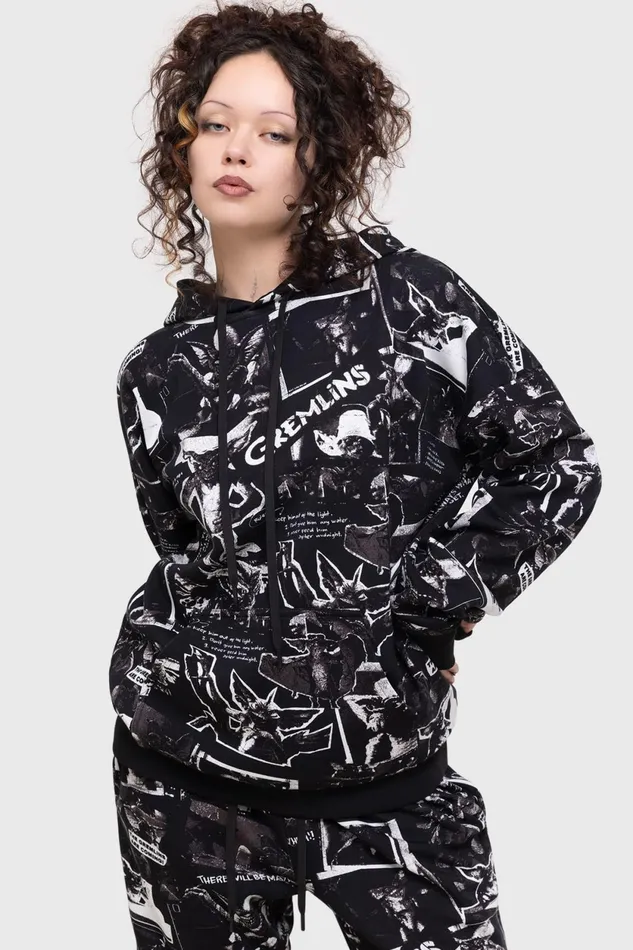 Women Hoodies Killstar The Gremlins Are Coming Hoodie