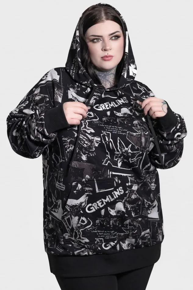Women Hoodies Killstar The Gremlins Are Coming Hoodie