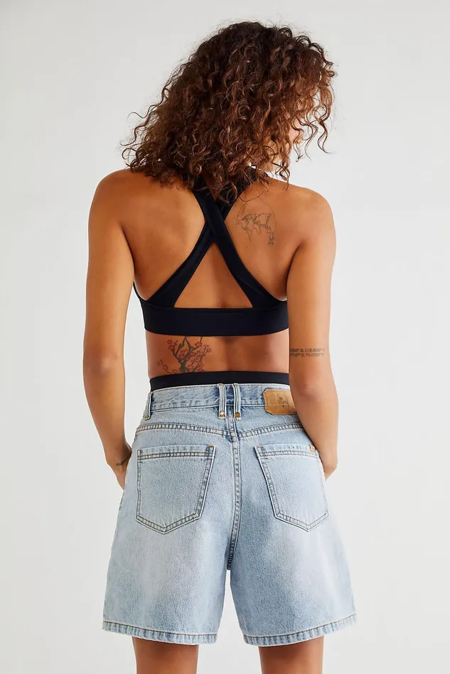 Women Jean Shorts Free People Koko Shorts Time Worn Blue