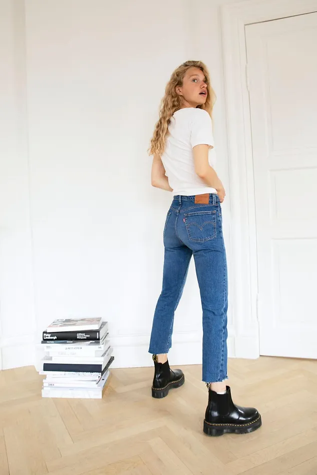 Women Jeans Free People Levis 501 Crop Jeans Charleston Fun
