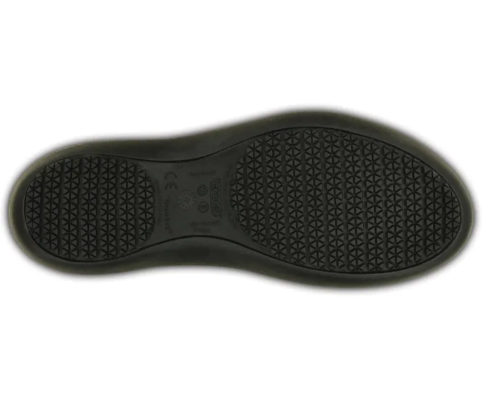 Women Kadee Work Flat Black Crocs Flats