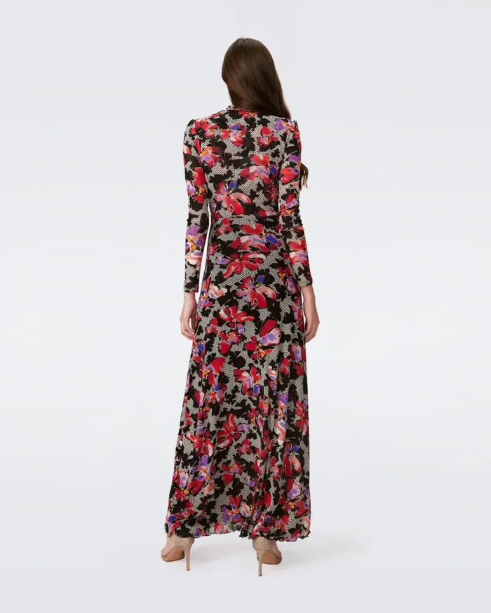 Women Kassia Mesh Dress Odette Floral DVF Dresses
