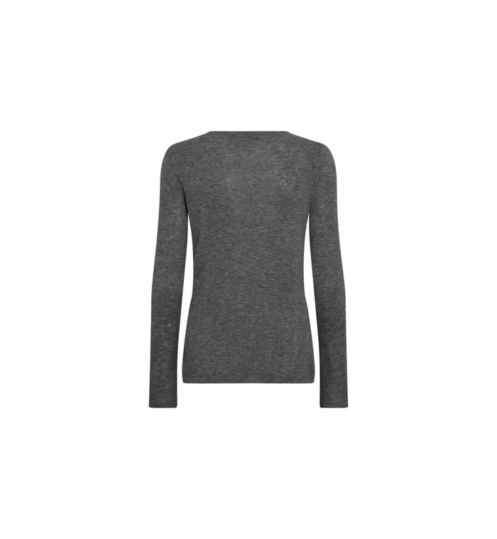 Women Knits MOS MOSH MMBouch Oneck Knit Sharkskin