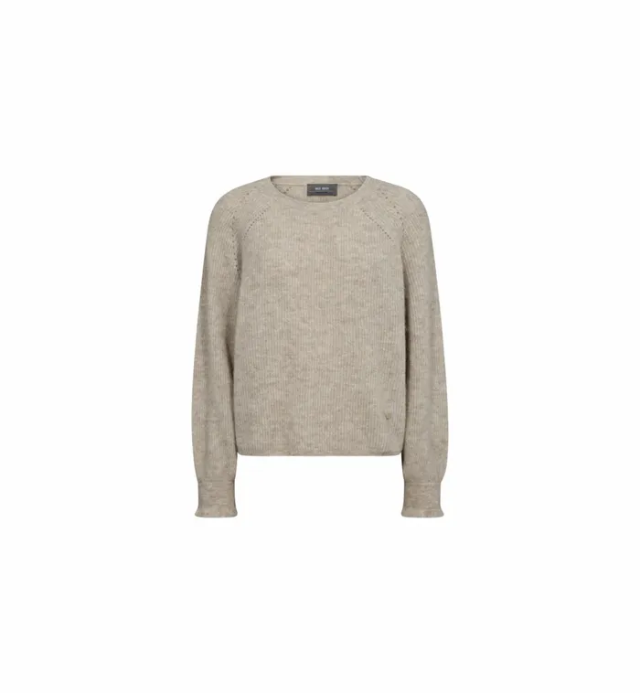 Women Knits MOS MOSH MMTalli LS Knit Feather Gray