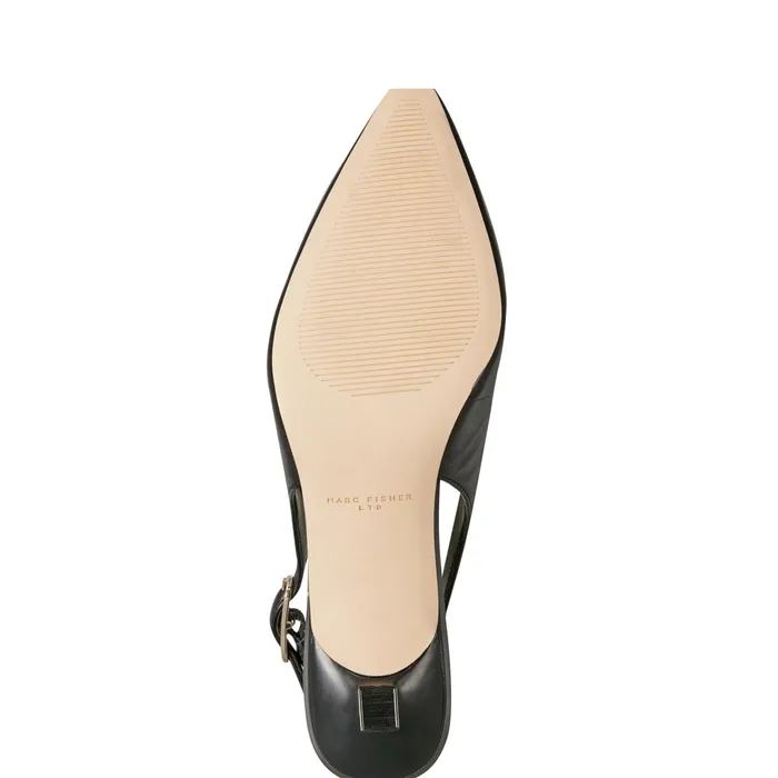 Women Kory Slingback Pump Black Leather Marc Fisher Heels and Pumps