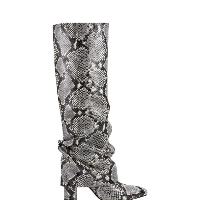 Women Lalita Foldover Dress Boot Snake Print Marc Fisher Boots